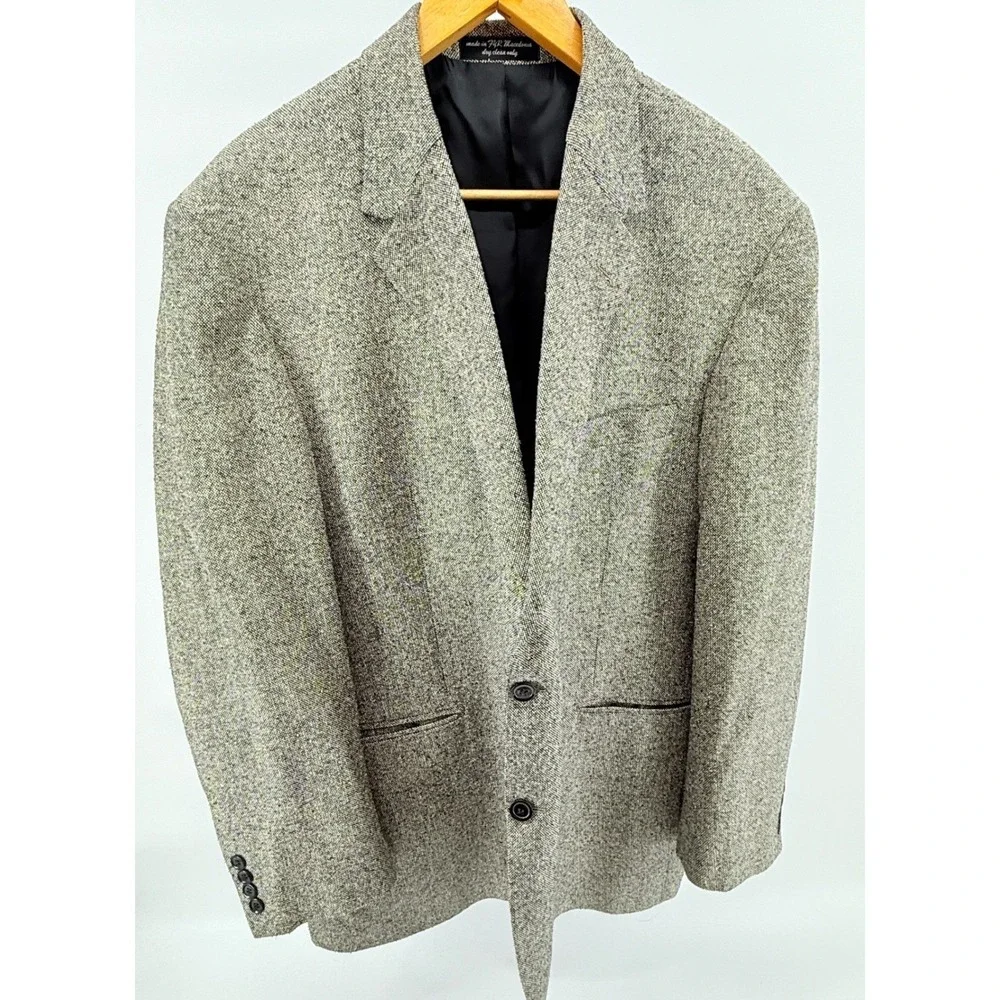 Vtg‎ Gianfranco Ruffini Men's Tweed Blazer Wool Blend Brown Jacket Size R-50